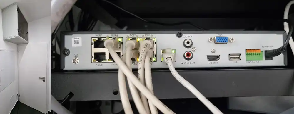 Zapojení IP kamerového systému PATRONUM® do PoE rekordéru